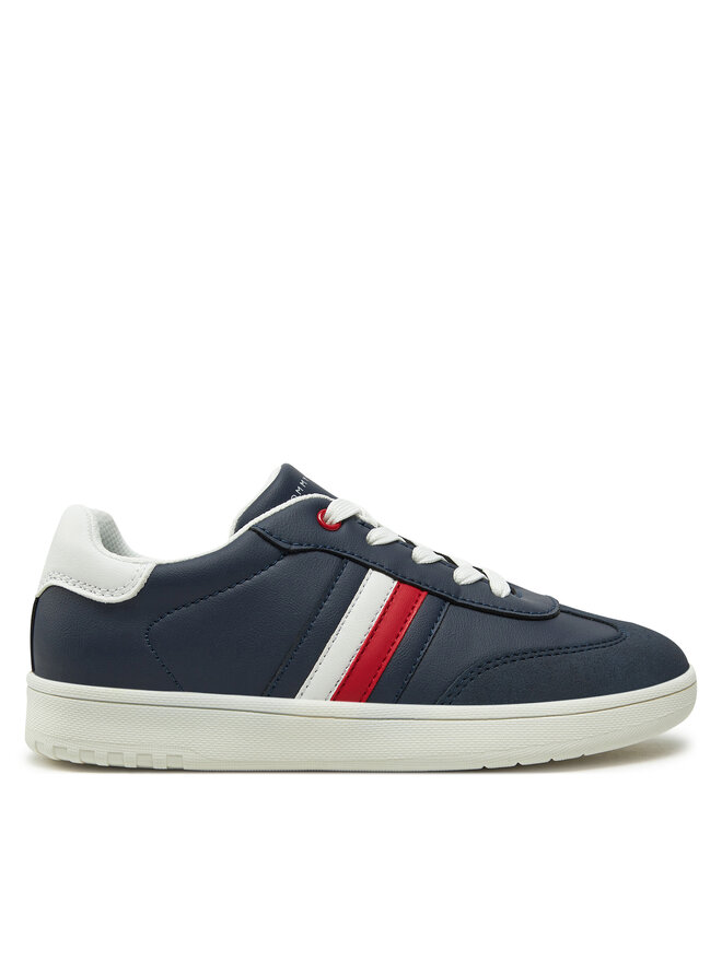 Tommy Hilfiger Tenisice Tommy Hilfiger Stripe Low Cut Lace-Up Sneaker T3X9-33851-1269 S Tamnoplava