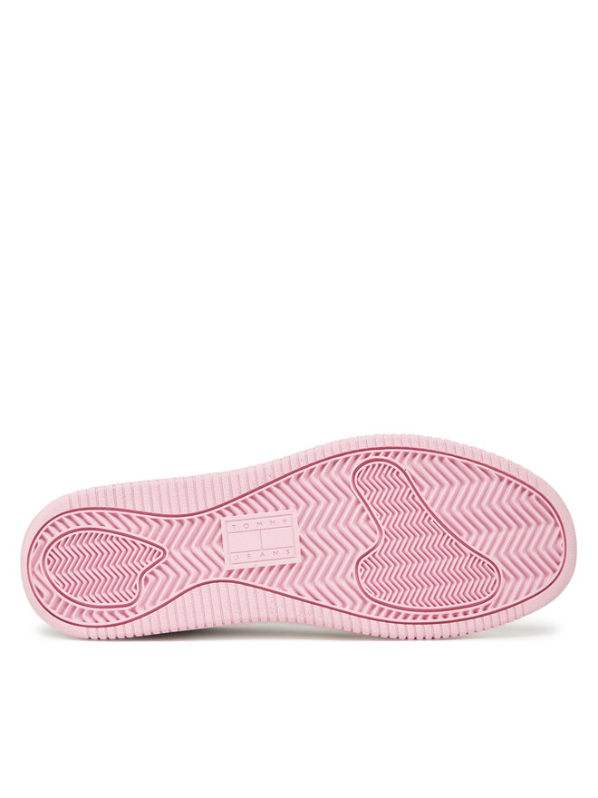 Tommy Jeans Αθλητικά Tommy Jeans Tjw Retro Basket Washed Suede EN0EN02773 Λευκό