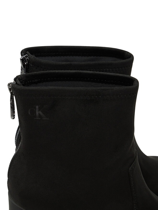 Calvin Klein Jeans Μποτάκια Calvin Klein Jeans Heel Platform Zip Boot Ss YW0YW01601 Μαύρο