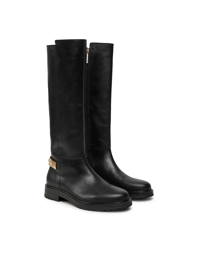 Tommy Hilfiger Μπότες Ιππασίας Tommy Hilfiger FW0FW08335 Μαύρο