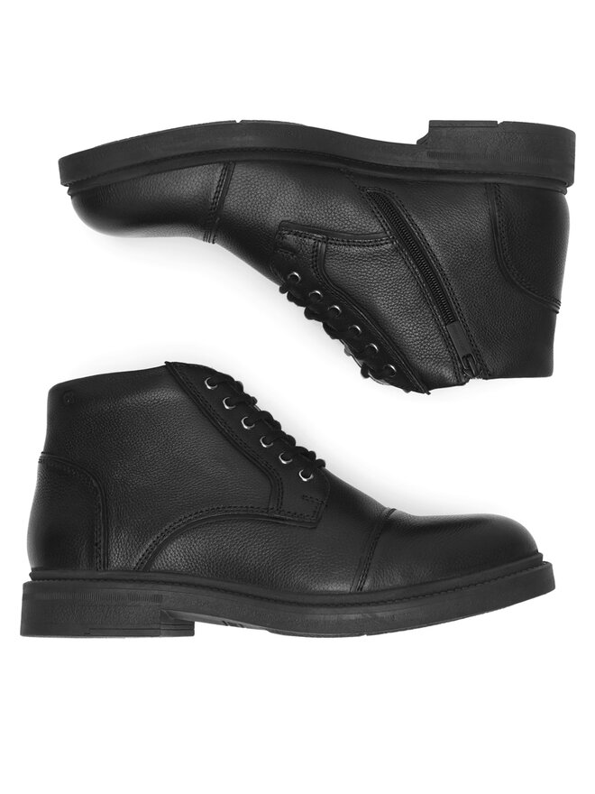 GINO ROSSI Schnürschuhe Gino Rossi FERYD-25 MI08 Schwarz