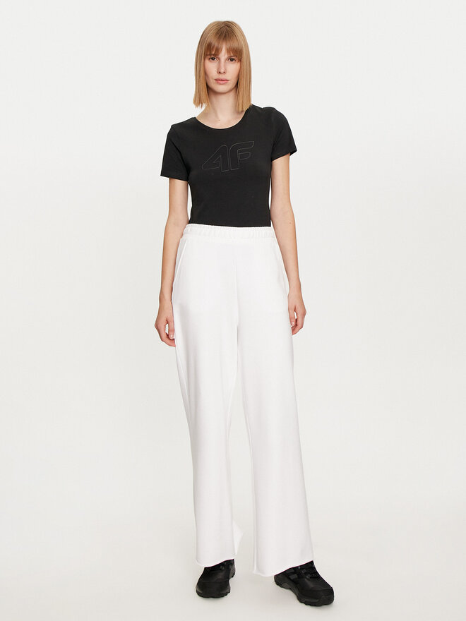 4F 4F Majica 4FWMM00TTSHF1846 Črna Slim Fit