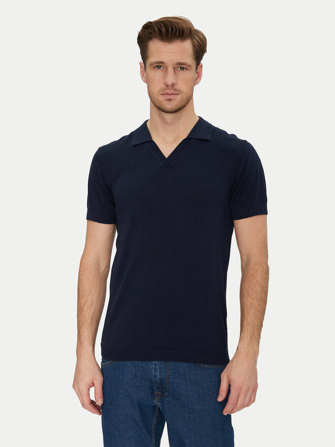 Blend Blend Polo 20718362 Tamnoplava Regular Fit