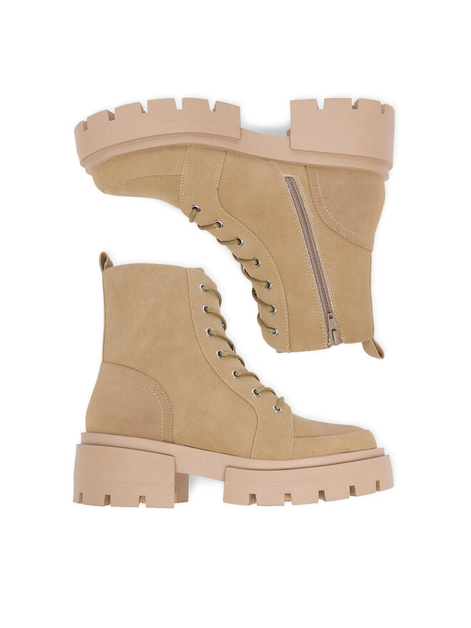 DeeZee Botines planos DeeZee W4LH101007 Beis