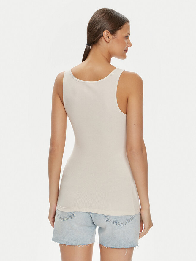 Gap Gap Marškinėliai 715017-03 Écru Slim Fit