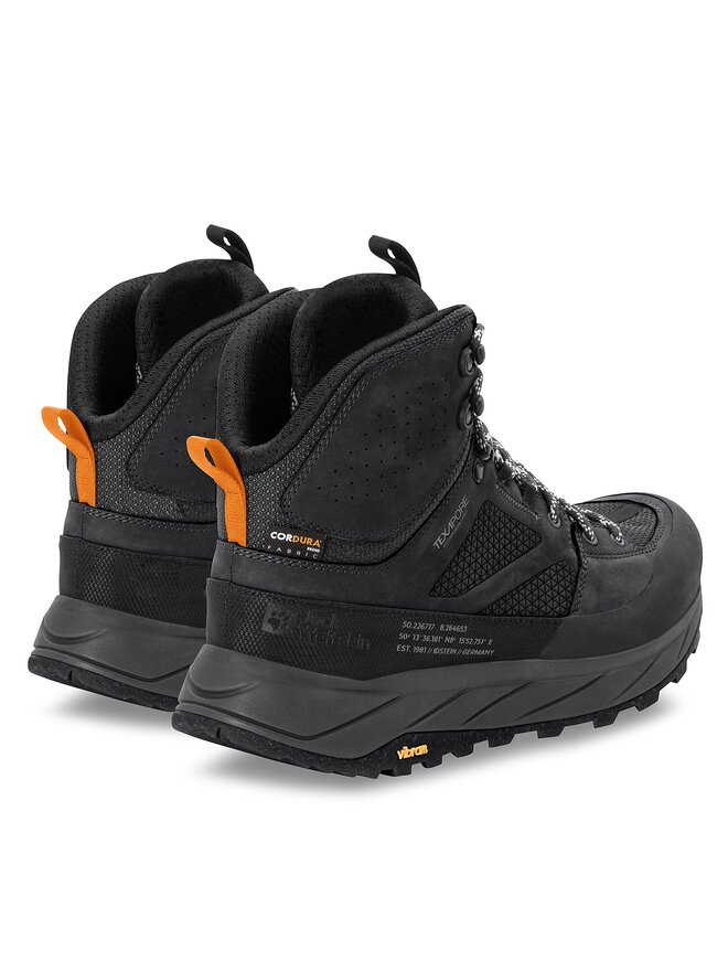 Jack Wolfskin Scarpe da trekking Jack Wolfskin Terraquest Texapore Mid M 4056381 Nero