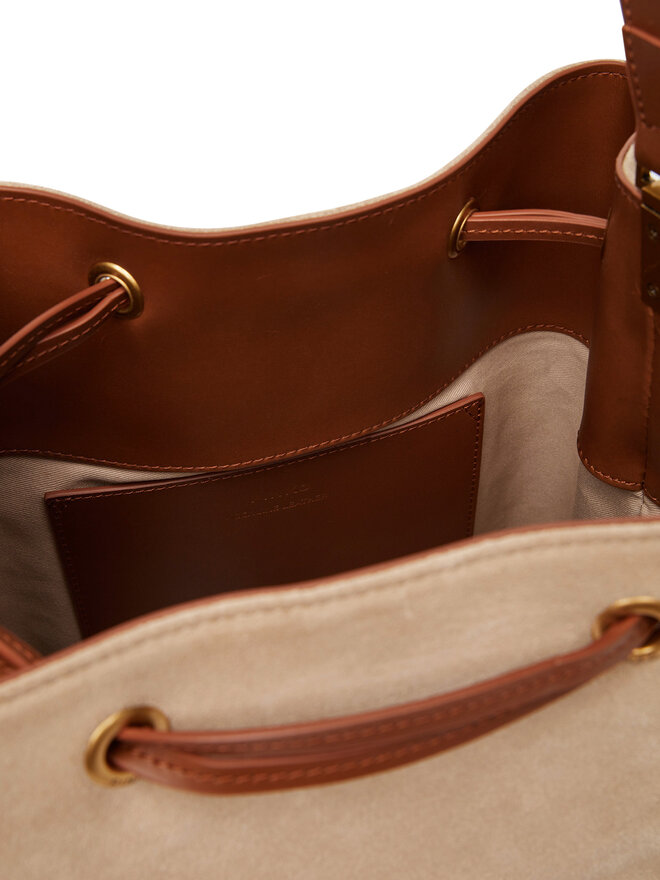 PINKO Handtasche PINKO Secchiello Classic PE 25 PLTT 104305 A2CC Beige