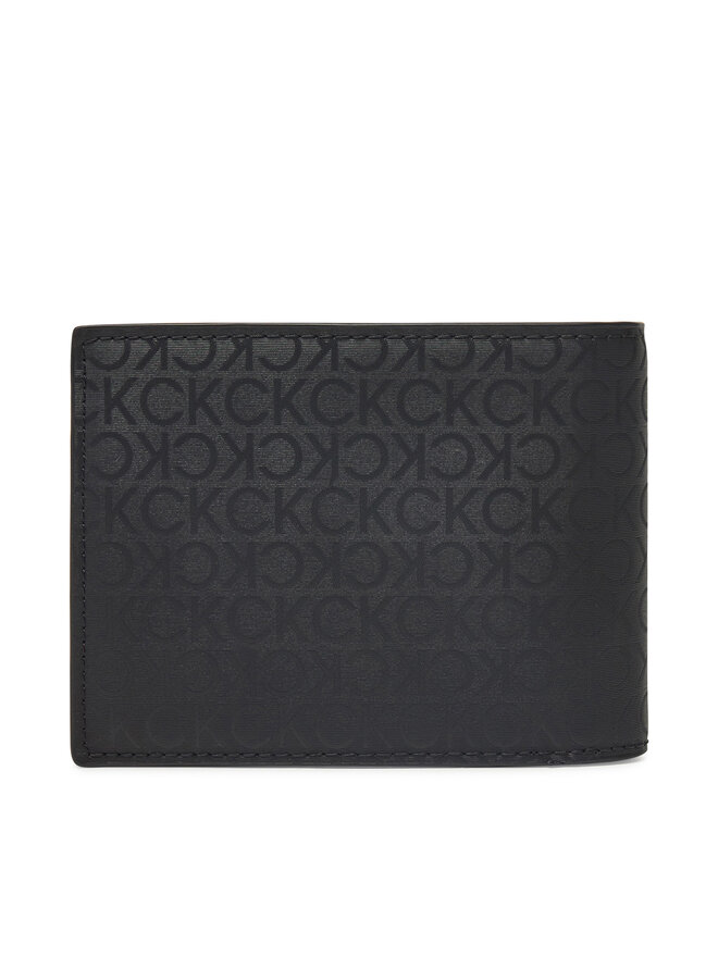 Calvin Klein Herren Geldbörse Calvin Klein Ck Sleek Trifold 10Cc W/Coin K50K512865 Schwarz