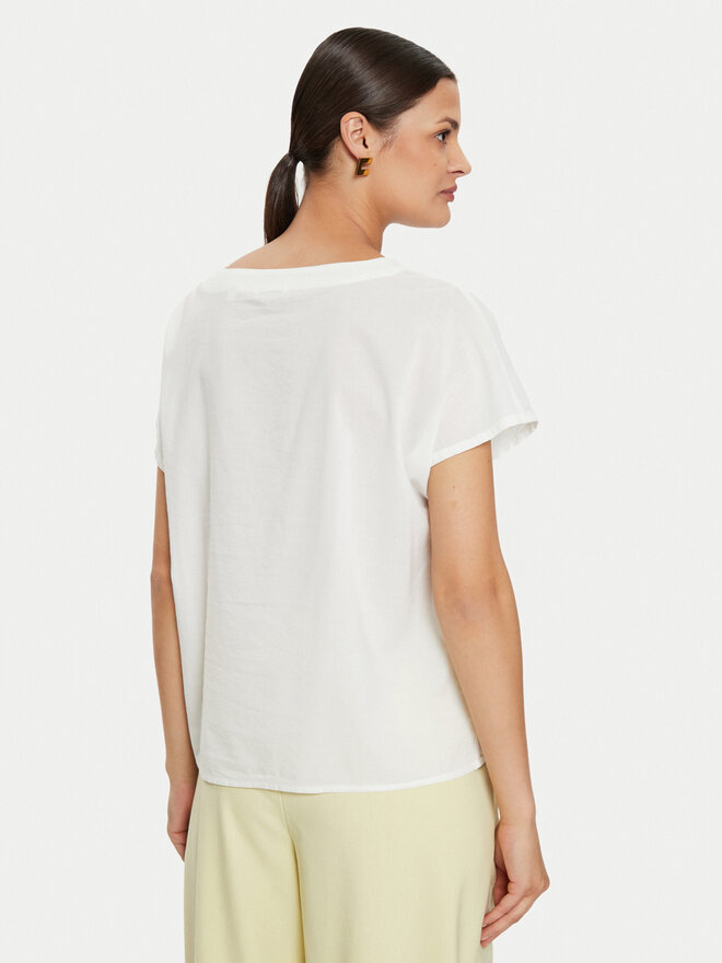 Mustang Mustang Camiseta Elsberry 1015086 Blanco Relaxed Fit
