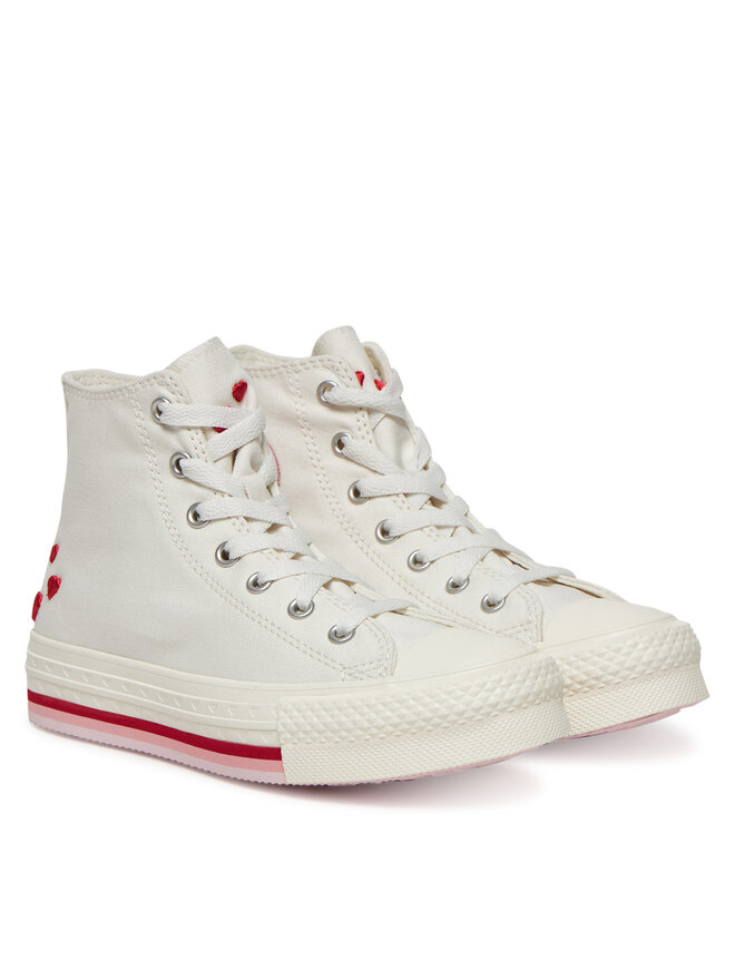 Converse Trampki Converse Chuck Taylor All Star Lift Valentine'S Day Platform A10716C Beżowy