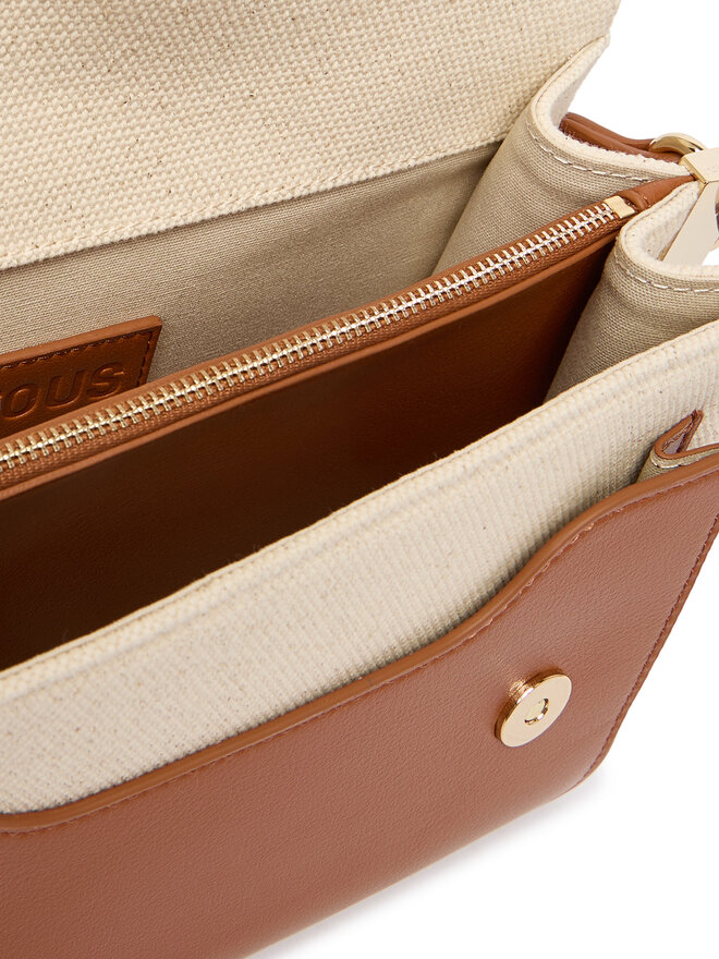 TOUS Handtasche TOUS BANDOLERA M. AUDREE CANVAS 2002202743 Braun