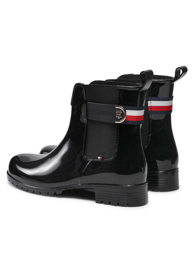 Tommy Hilfiger Gummistiefel Tommy Hilfiger Hardware Rainboot FW0FW05968 Schwarz