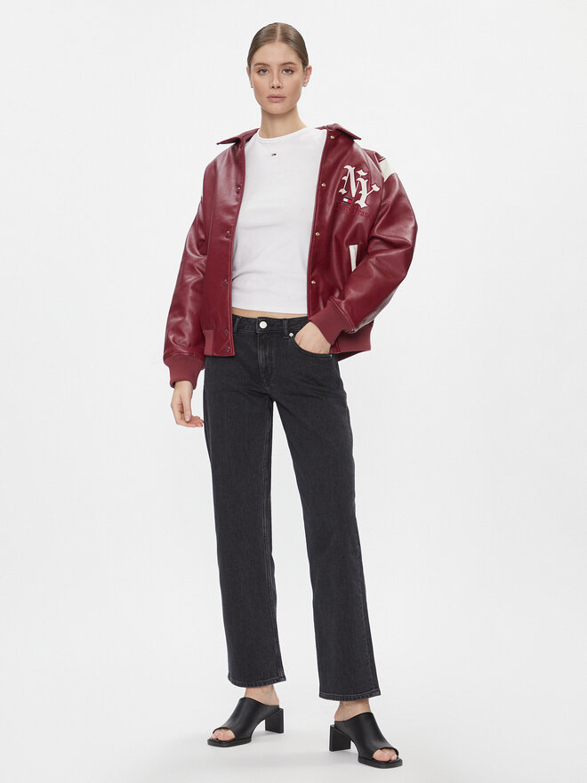 Tommy Jeans Tommy Jeans Majica Essential DW0DW17383 Bela Slim Fit