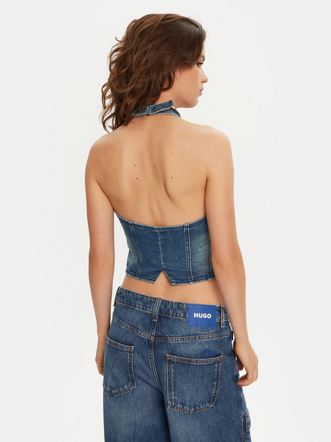 One Teaspoon One Teaspoon Топ 26601 Голубий Slim Fit
