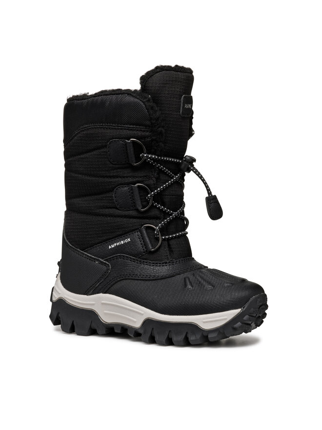 Geox Sněhule Geox J Himalaya Boy B Abx J46FRA 0FU50 C9999 M Černá