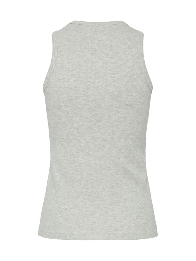 Pieces Pieces Топ May 17154480 Сірий Slim Fit