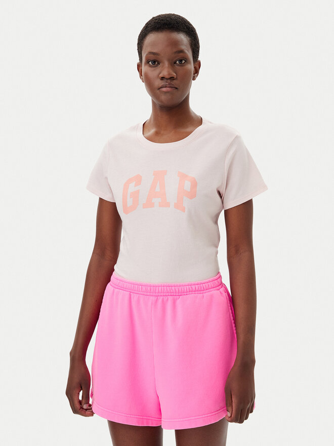Gap Gap Póló 729555-01 Rózsaszín Regular Fit