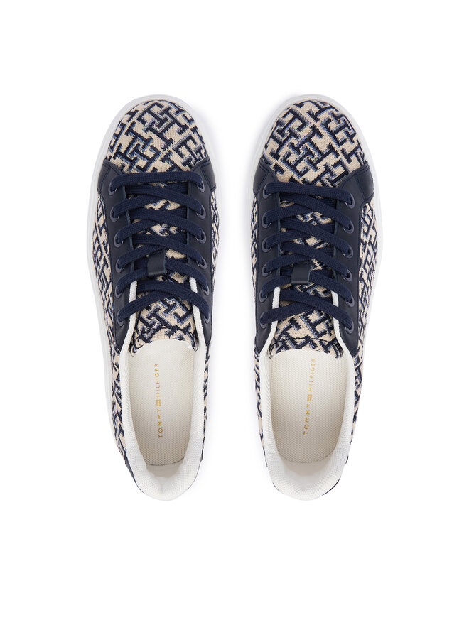 Tommy Hilfiger Sneakers Tommy Hilfiger Chic Platform Monogram FW0FW09398 Beige