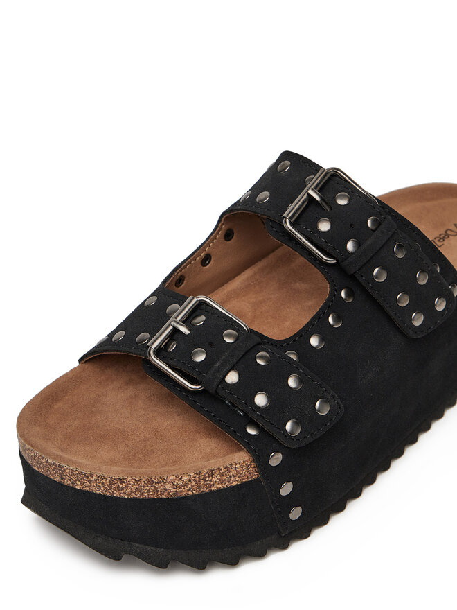 DeeZee Pantoletten DeeZee LB-P1685 Schwarz