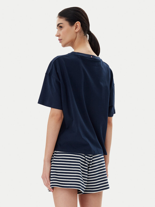Tommy Hilfiger Tommy Hilfiger Pyjama UW0UW05760 Dunkelblau Regular Fit