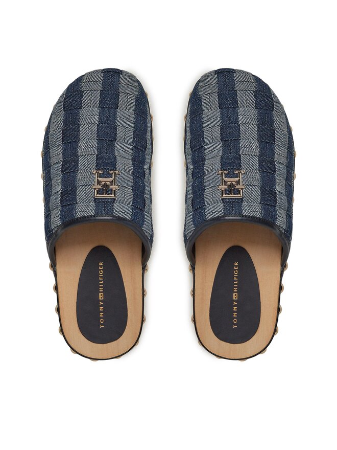 Tommy Hilfiger Zoccoli Tommy Hilfiger Denim Contrast Clog FW0FW07410 Blu scuro