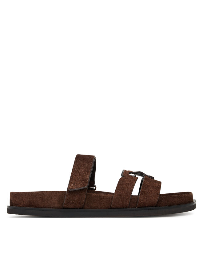 Tory Burch Iešļūcenes Tory Burch Ines Sport Slide 163481 Brūns