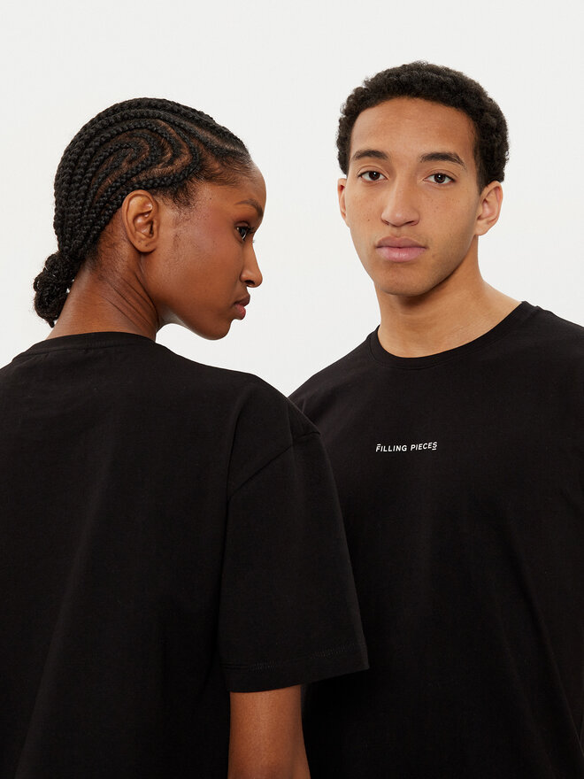 Filling Pieces Filling Pieces Camiseta Unisex 7443400 Negro Slim Fit