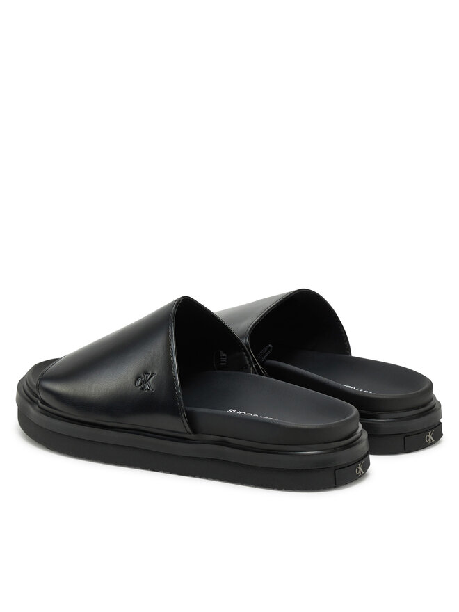 Calvin Klein Jeans Papucs Calvin Klein Jeans Flat Molded Sandal Slide YW0YW01710 Fekete