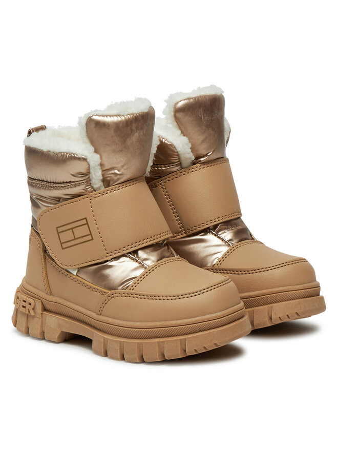Tommy Hilfiger Μπότες Χιονιού Tommy Hilfiger Fur Boot T1A5-33605-1695 M Μπεζ