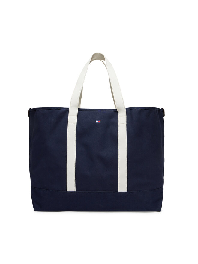 Tommy Hilfiger Handtasche Tommy Hilfiger Th Summer Tote AM0AM13557 Dunkelblau