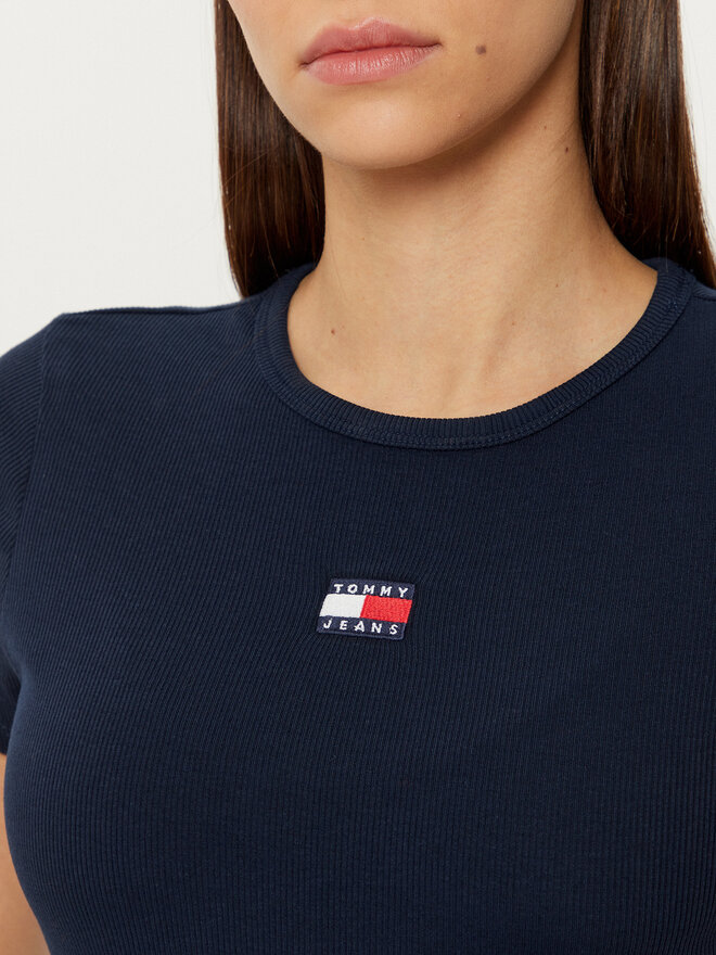 Tommy Jeans Tommy Jeans Póló DW0DW20463 Sötétkék Slim Fit