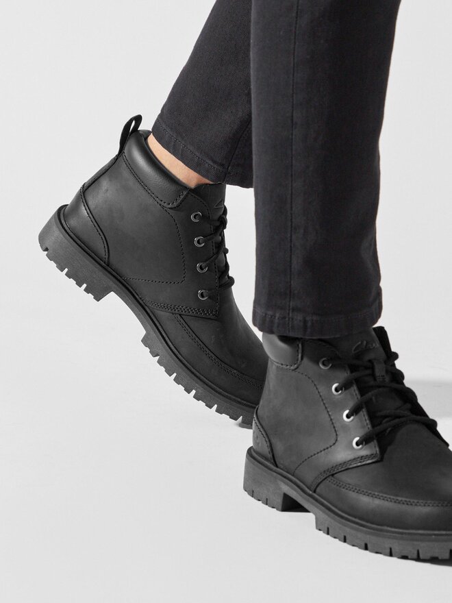 Clarks Ορειβατικά παπούτσια Clarks Rossdale Mid 261734547 Μαύρο
