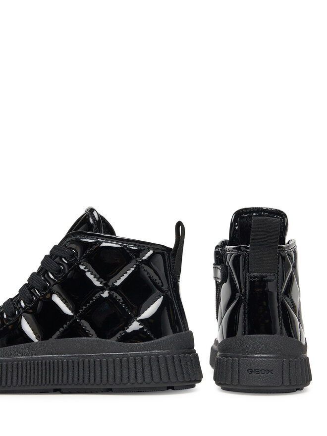 Geox Sneakersy Geox J Laquinny J56M3F 000HH C9999 S Černá