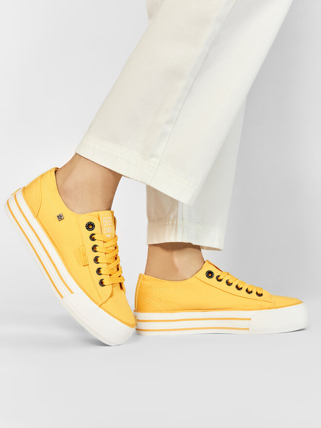 Tenisówki Big Star Shoes HH274055 Żółty | eobuwie.com.pl