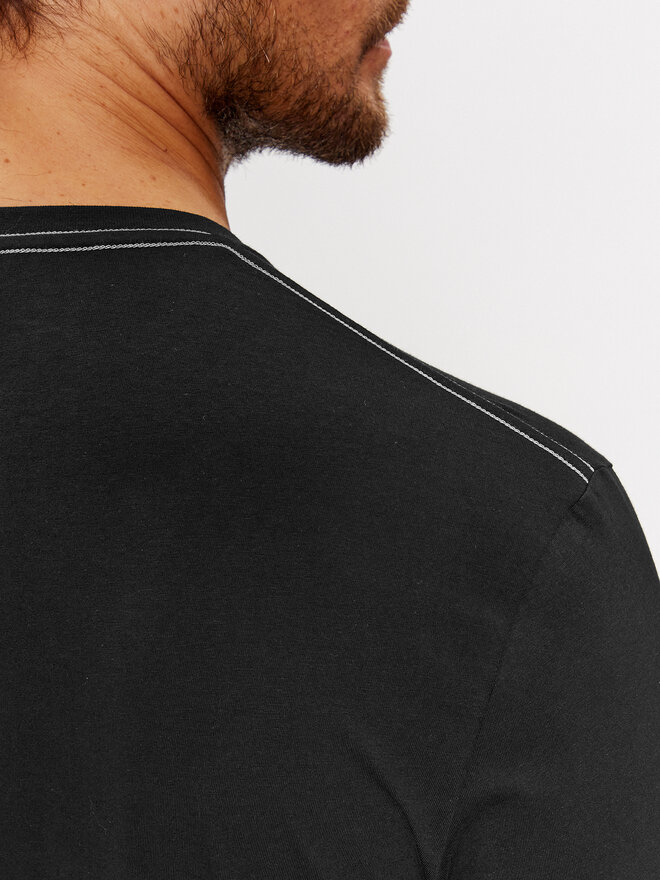 Gant Gant Marškinėliai Reg Archive Shield Emb Ss 2067004 Juoda Regular Fit