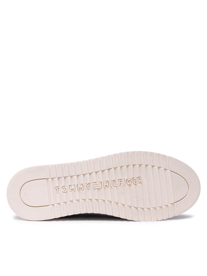 Tommy Hilfiger Pantofi Tommy Hilfiger Cleated Unlined Casual Nbk Shoe FM0FM04043 Bleumarin