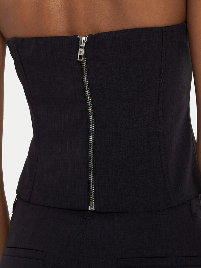 Herskind Herskind Marškinėliai Cosima 5254519 Tamsiai mėlyna Slim Fit