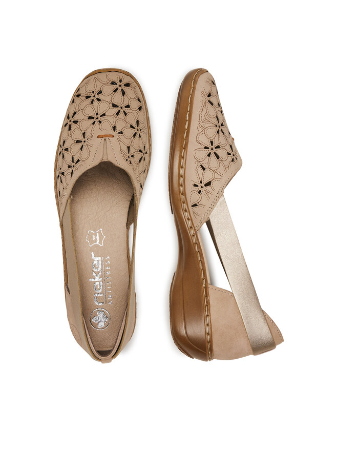 Rieker Halbschuhe Rieker 41356-60 Beige