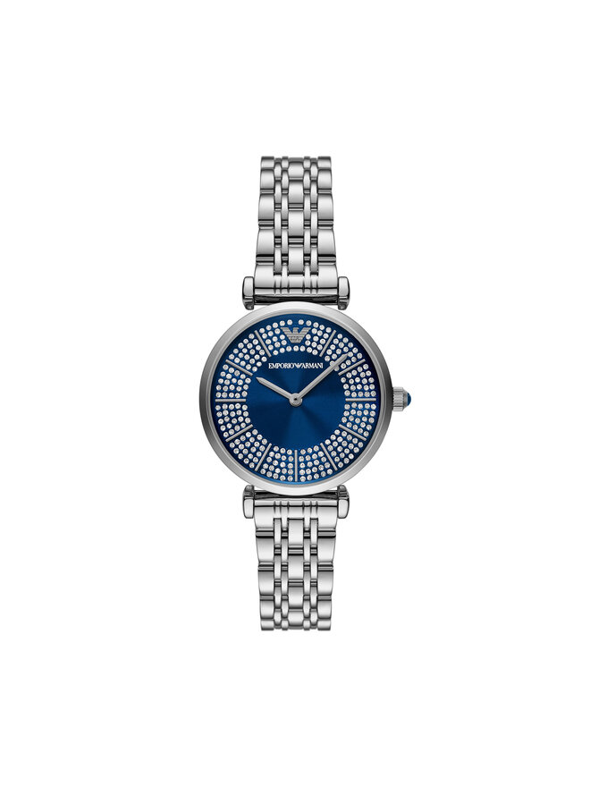 Emporio Armani Zegarek Emporio Armani Gianni T-Bar AR11627 Srebrny