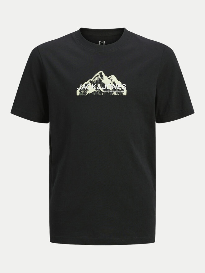 Jack&Jones Junior Jack&Jones Junior Marškinėliai Mountain Logo 12263123 Juoda Standard Fit