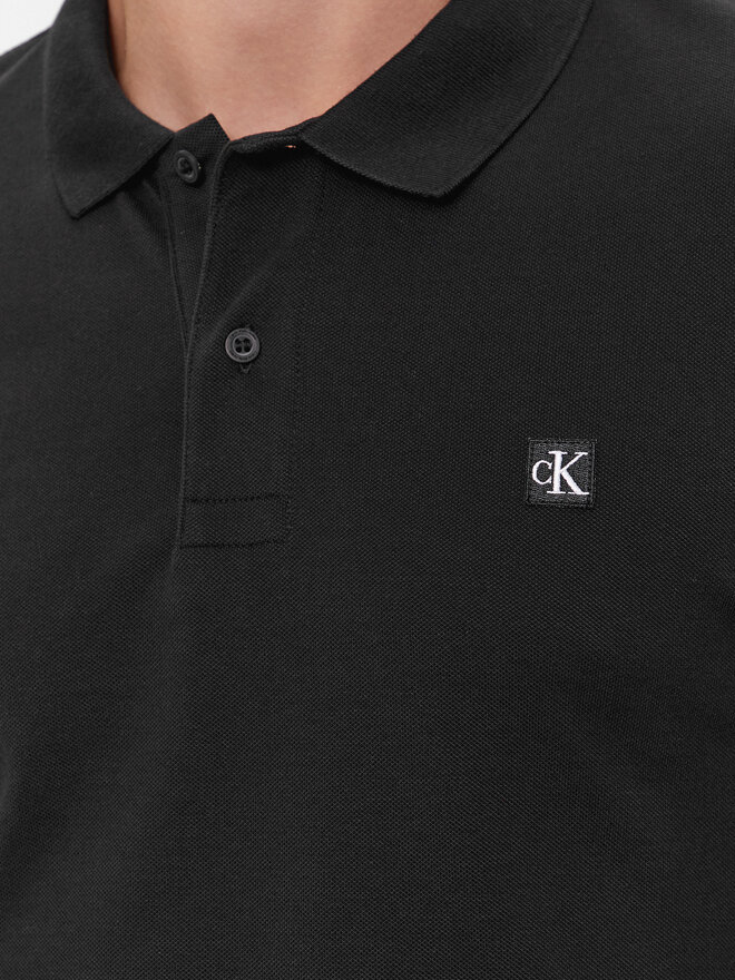 Calvin Klein Jeans Calvin Klein Jeans Poloshirt Embro Badge J30J325269 Schwarz Slim Fit