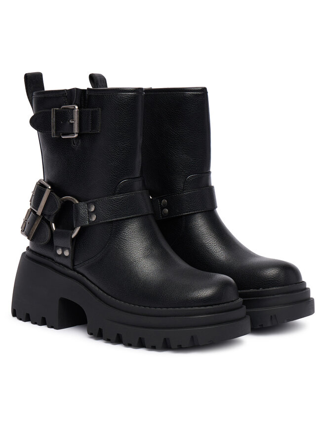 Buffalo Stiefeletten Buffalo Bravr Biker Lo 1220067 Schwarz