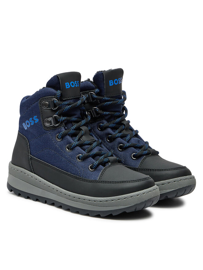 BOSS Botines planos Boss J51318 Azul
