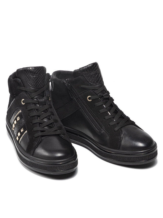 Geox Sneakersy Geox D Leelu' B D16FFB 08522 C9999 Čierna
