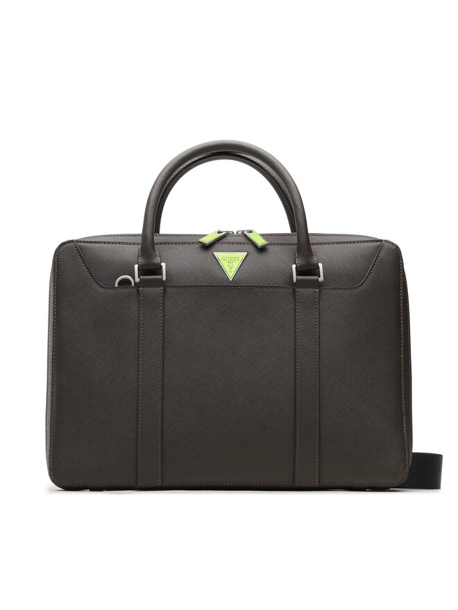 Bolso Para portatil Guess Certosa Saffiano Smart HMECSA P3138 Gris zapatos.es