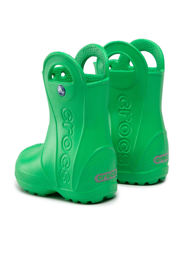 Crocs Cizme de cauciuc Crocs Handle It Rain Boot Kids 12803 Verde