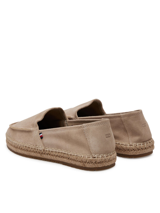 Tommy Hilfiger Espadrilles Tommy Hilfiger Hilfiger Flex Espa Suede Loafer FM0FM05392 Bézs