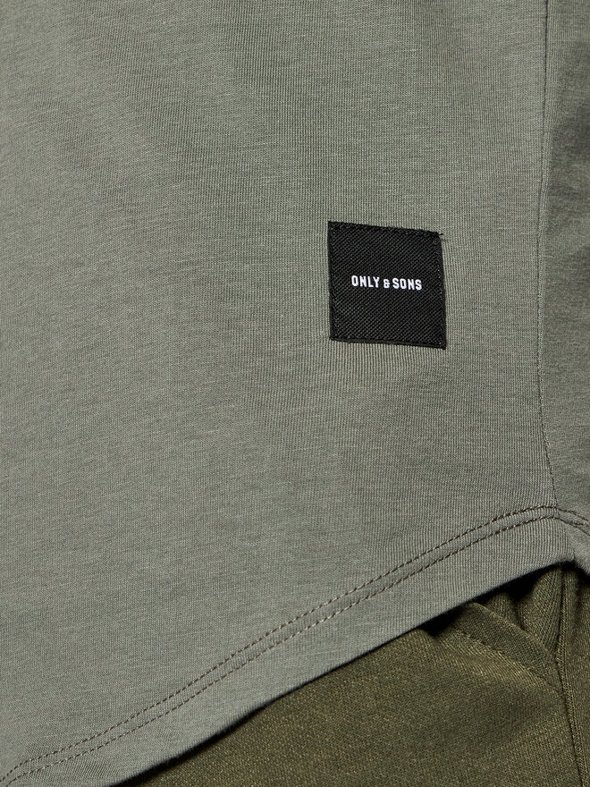 Only & Sons Only & Sons Футболка Matt 22002973 Сірий Regular Fit