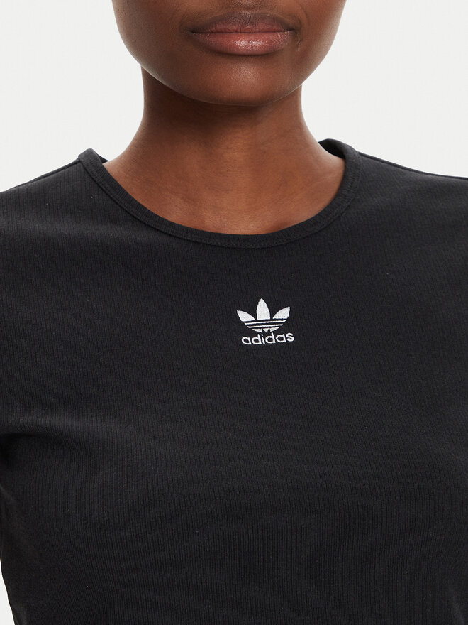 adidas adidas Marškinėliai Essentials II8057 Juoda Slim Fit
