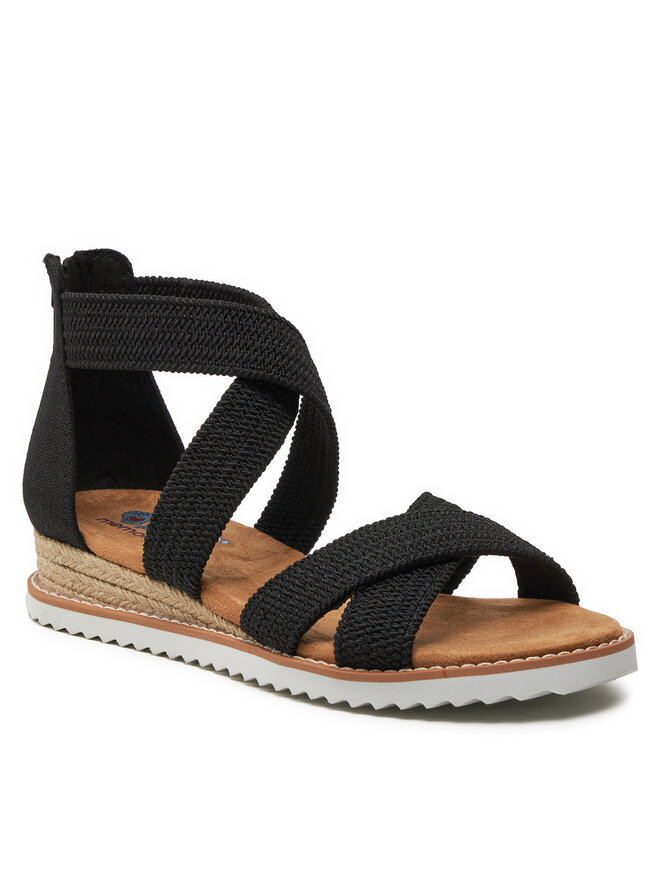 Skechers Szandál Skechers Bobs Desert Kiss - Desert Nights 113540/BLK Fekete